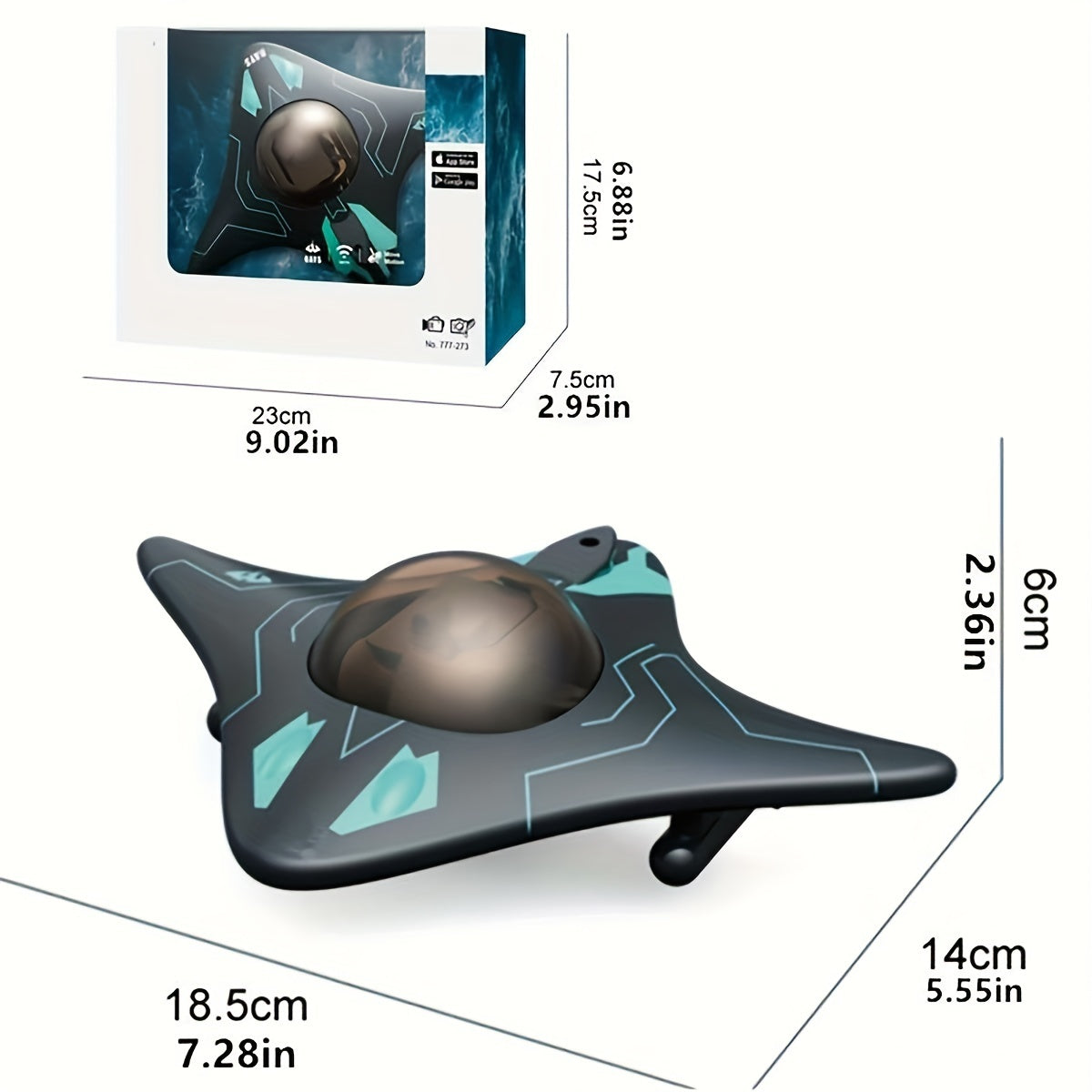 Mini Remote Control Ship Mobile Phone Control, Real-time Transmission Underwater Camera, Remote Control Ship Toy Model