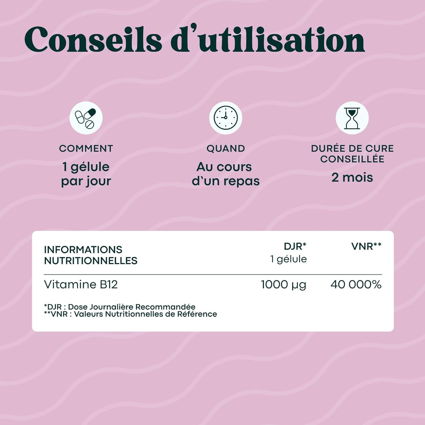 Vitamine B12 1000 µg Vegan, Cure de 2 mois, Réduit la Fatigue & Soutient le Système Nerveux, 60 Gélules Végétales, 100% Méthylcobalamine Pure, Fabriqué en France, Essentials by Novoma