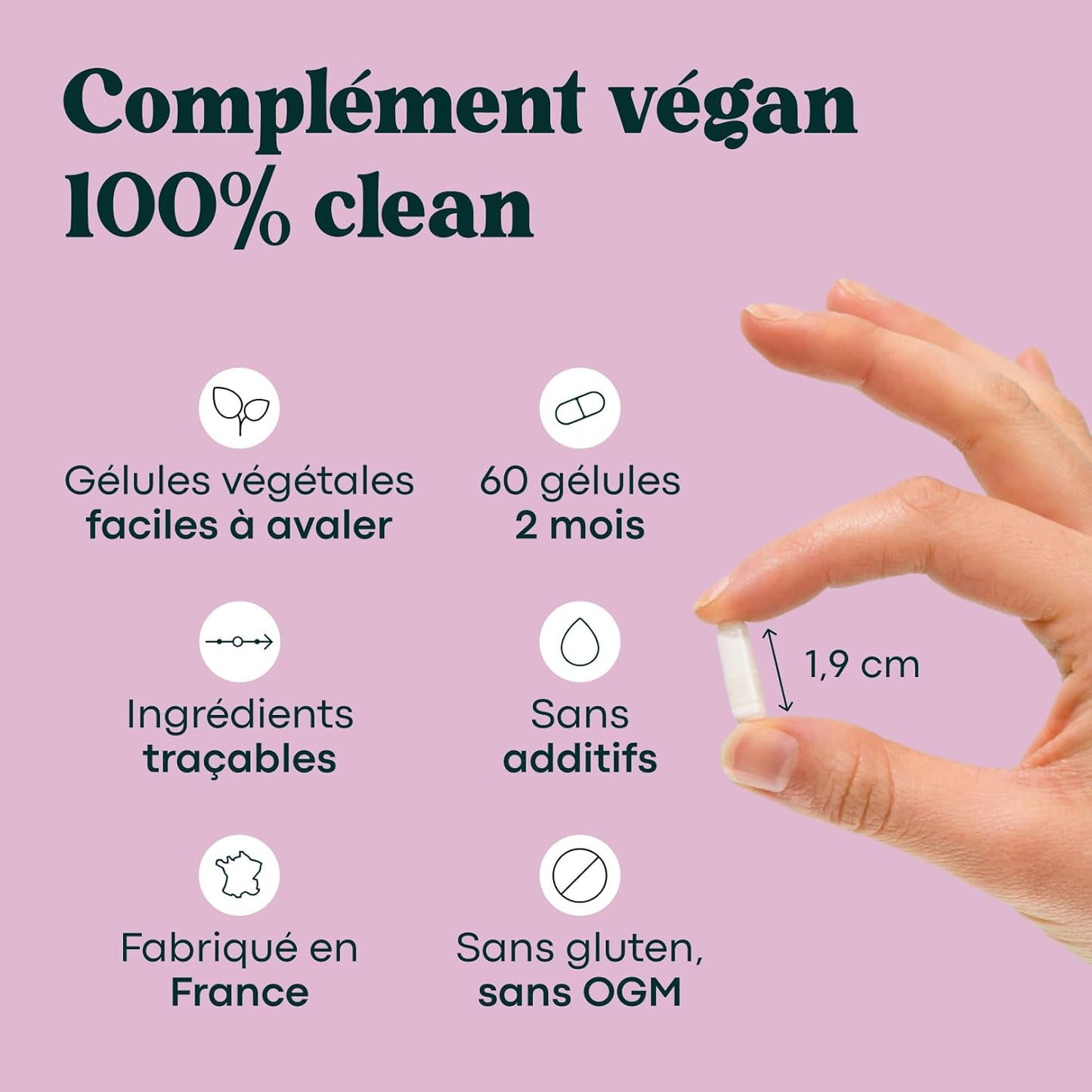 Vitamine B12 1000 µg Vegan, Cure de 2 mois, Réduit la Fatigue & Soutient le Système Nerveux, 60 Gélules Végétales, 100% Méthylcobalamine Pure, Fabriqué en France, Essentials by Novoma