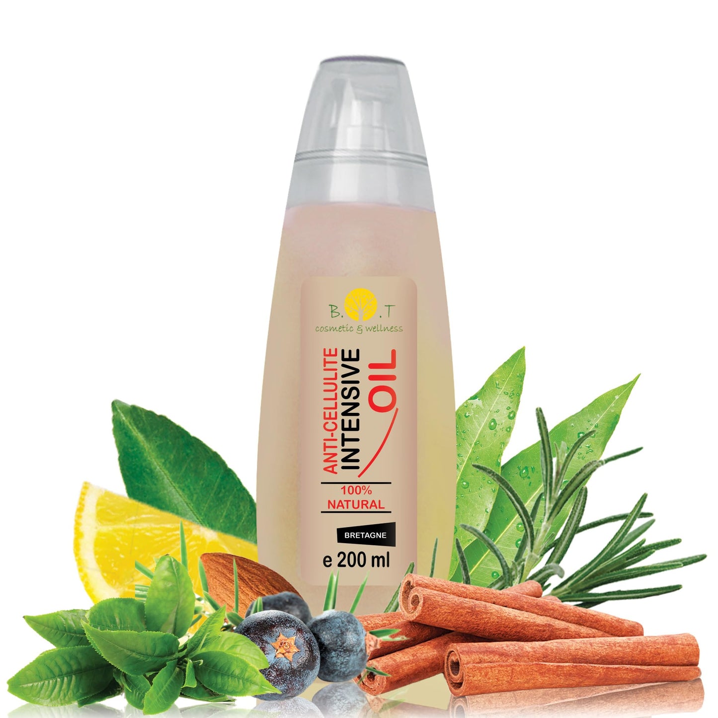 Powerful Anti-Cellulite Oil 500ml | Slimming and Firming | Penetrates 6 Times More Effectively | Stretch Marks Prevention | 100% Natural, Strong Essential Oils