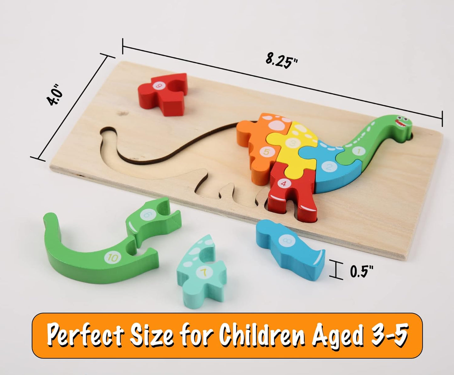 Montessori Mama Wooden Toddler Puzzles for Kids Ages 3-5 | Montessori Toys for Toddlers 3 Years Old | Wooden Puzzles for Toddlers 3-5 Years | 4-Pack Toddler Puzzle Toddler Toys