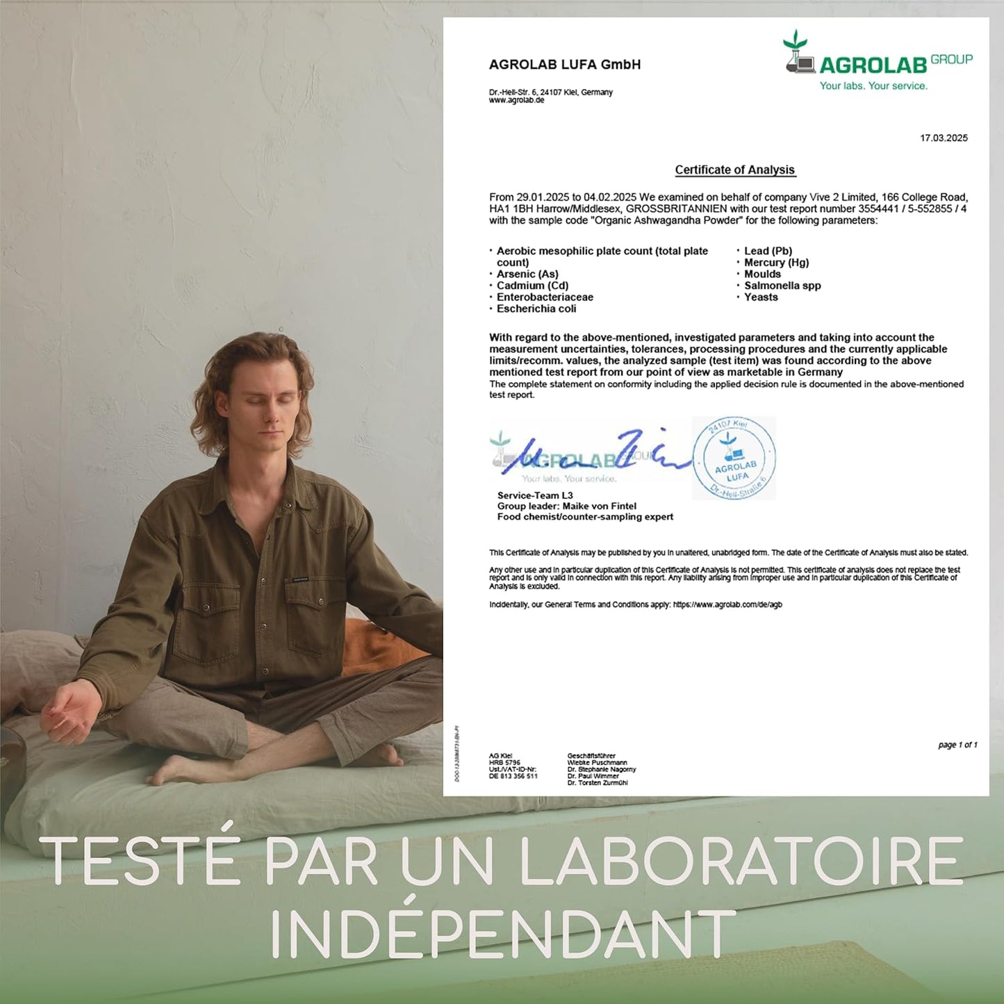 Ashwagandha BIO - 270 Gélules - Extra Fort : 2400 mg/jour - Ashwagandha Biologique Certifiée (Ginseng Indien/Withania Somnifera) - Sans Additifs, Végétalien - Pour votre Bien-être - Raibu