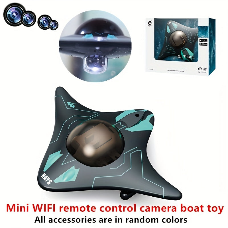 Mini Remote Control Ship Mobile Phone Control, Real-time Transmission Underwater Camera, Remote Control Ship Toy Model