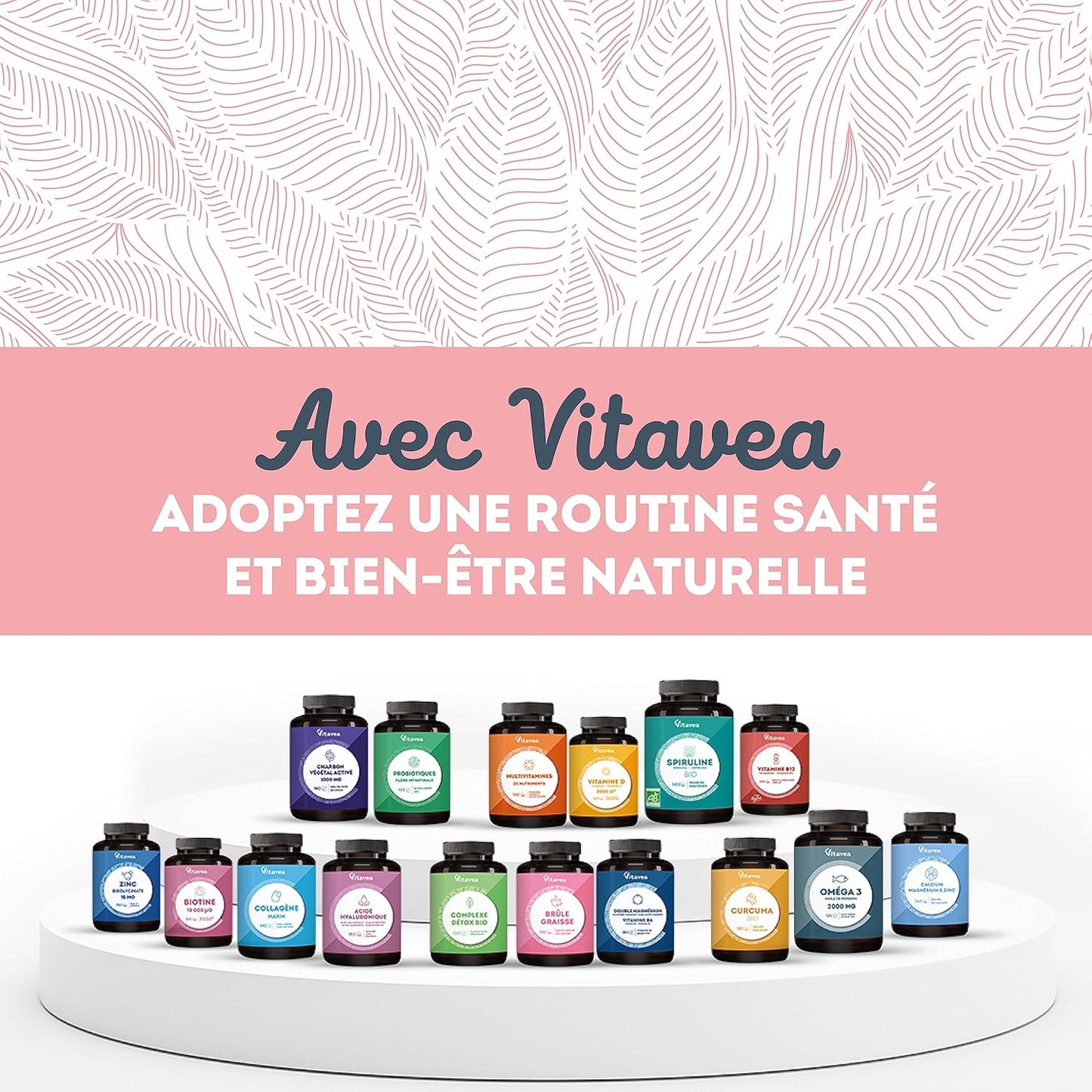Vitamine B12, 1 000 µg - Vegan & Végétarien - Méthylcobalamine Pure & Biodisponible - Haut dosage & haute assimilation - 1 an - Immunité, Fatigue et Equilibre Nerveux - Fabriqué en France - Vitavea