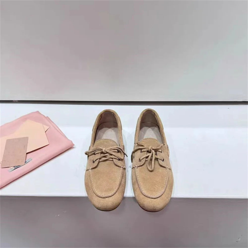 Mocassins en daim vintage pour femmes