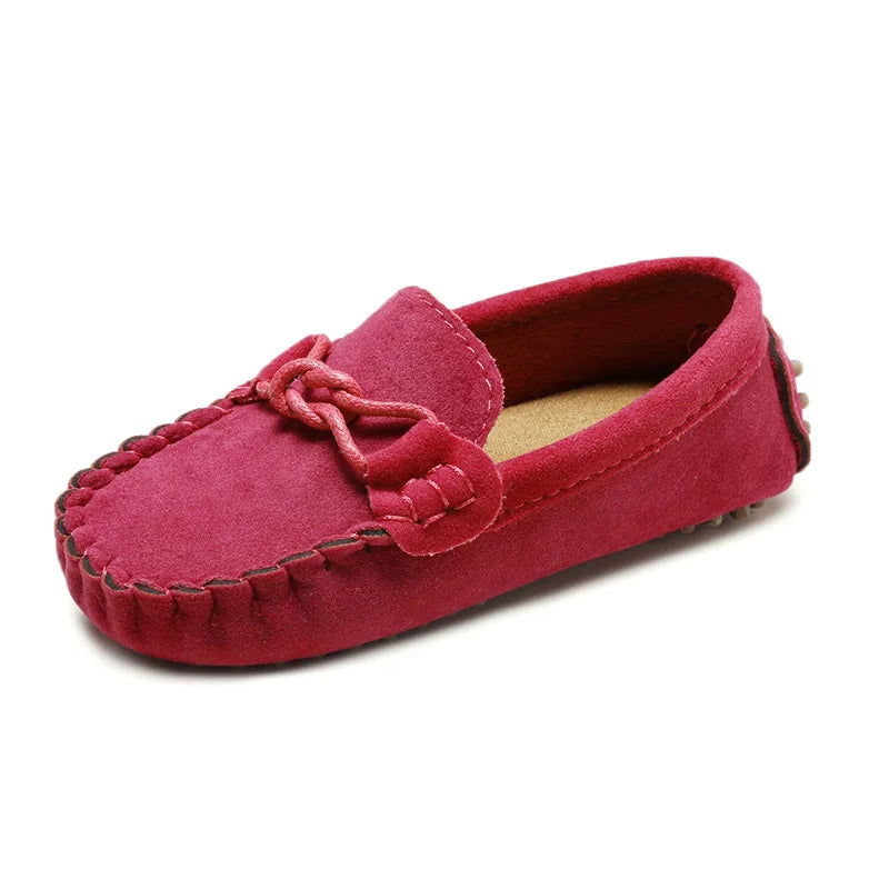 mocassins souples et tendance pour enfants, chaussures plates décontractées