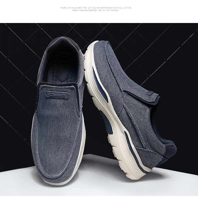 Chaussures décontractées en toile respirantes pour hommes