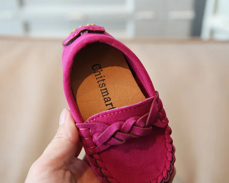mocassins souples et tendance pour enfants, chaussures plates décontractées