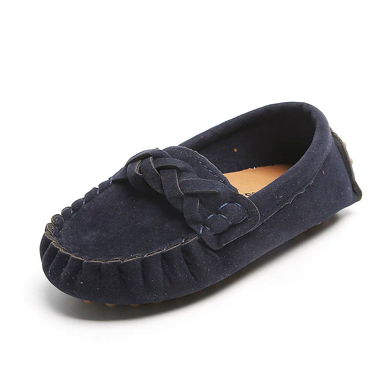 mocassins souples et tendance pour enfants, chaussures plates décontractées