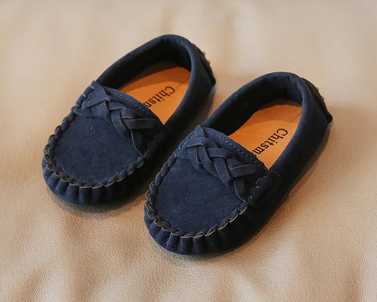 mocassins souples et tendance pour enfants, chaussures plates décontractées