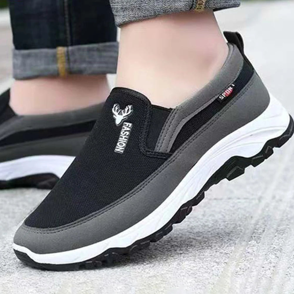 chaussures plates et confortables en tissu antidérapant
