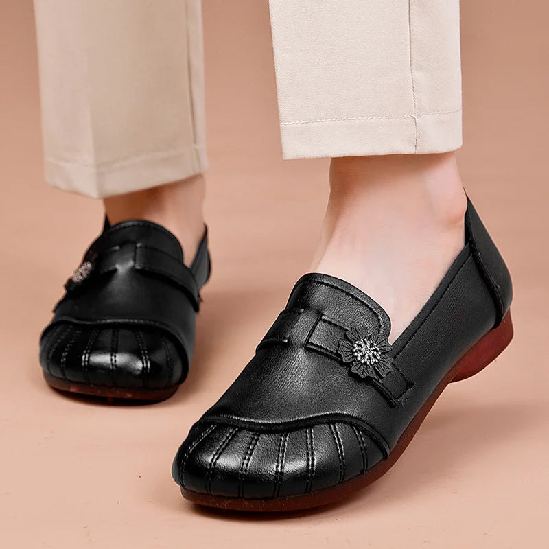 Chaussures pour femmes en cuir véritable