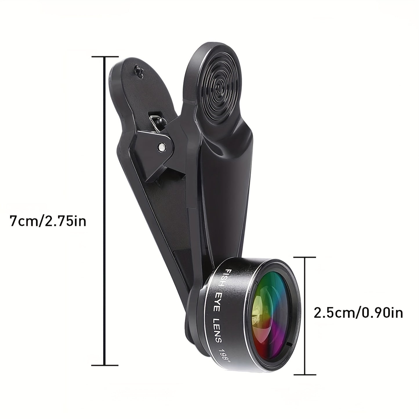 7-in-1 Professional Phone Camera Lens Kit - Capture Breathtaking Moments with 198° Fisheye, 15X Macro, 0.63X Wide Angle, 2X Long Focal, CPL, Kaleidoscope, and Starburst Lenses - Compatible with iPhone 11/12/13 and Samsung/An