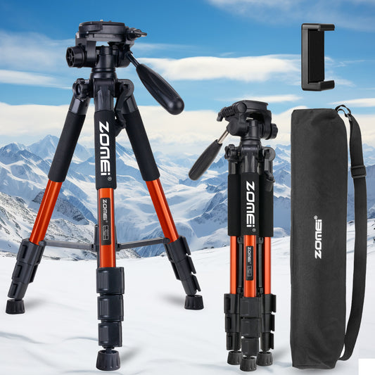 1pc Camera Tripod, 55in Tripod For Camera, Tripod Stand For Video Recording Photo Vlogging, Travel Bag For DSLR Camera Phone Projectors Lasers