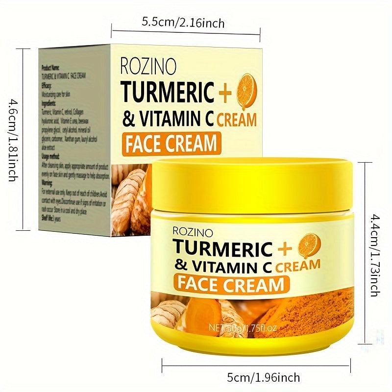 [Vibrant Skin] Turmeric VC Cream | Rich in Vitamin C and Turmeric | Deep Hydration and Moisture