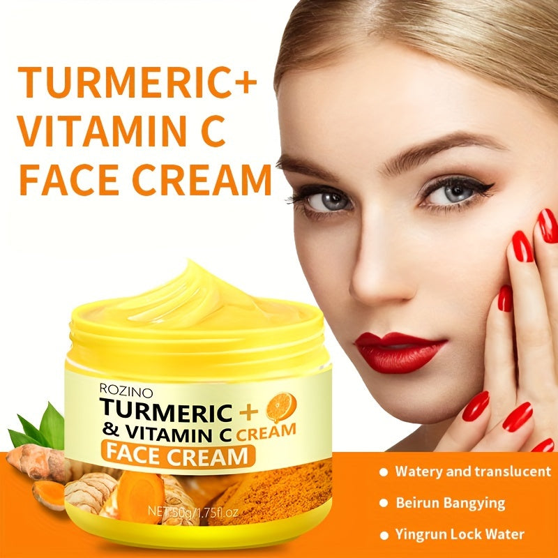 [Vibrant Skin] Turmeric VC Cream | Rich in Vitamin C and Turmeric | Deep Hydration and Moisture