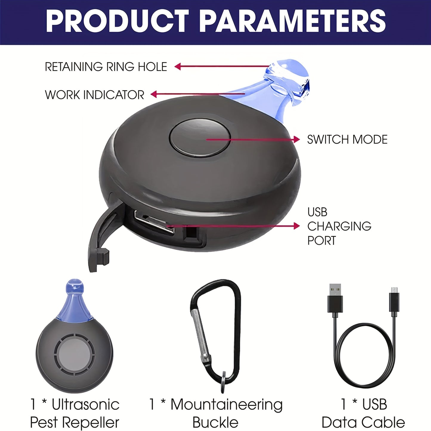 Ultrasonic Flea & Tick Repeller For Pets - Mosquito Repellent - Bug Repellent - Insect Repellent - Ultrasonic Pest Repeller - Flea And Tick Prevention For Cats & Dogs - Dog Flea & Tick Control The Flea Collar Will Protect You