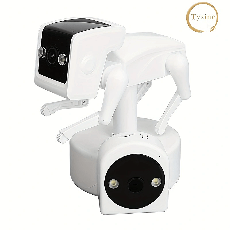1pc Robot Dog 3MP HD Quality Upgrade Dual Camera (360° Rotation) 6 Layers Of High-definition Lens, 5G High-Speed Transmission, Support Multiple People Watch, Full Color Night Vision, HD Super Clear Night Vision, Smart Motion