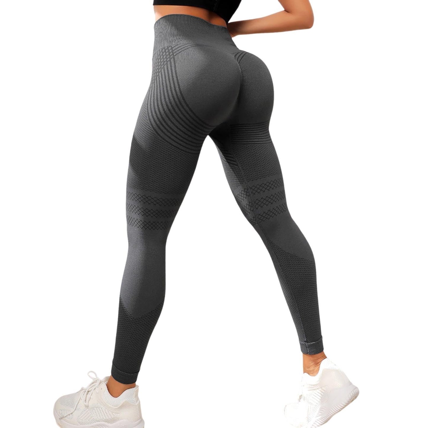 Plumi Leggings à Compression 3D Anti Cellulite Amaigrissant Minceur Leggings Femme Taille Haute sans Couture Push-Up Opaque Yoga Fitness Pantalon Sport
