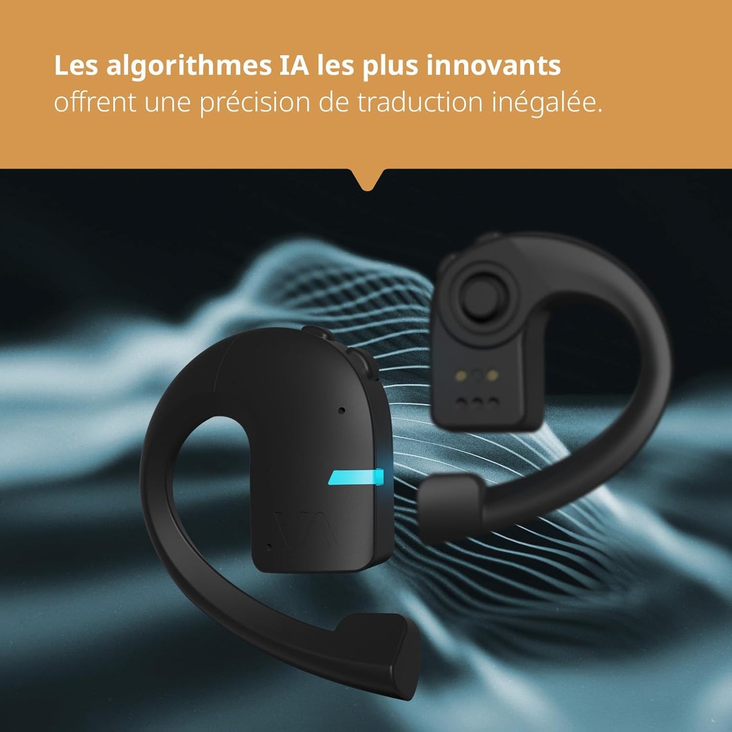 Vasco Translator E1 / écouteur traducteur instantané avec Plus de 50 Langues