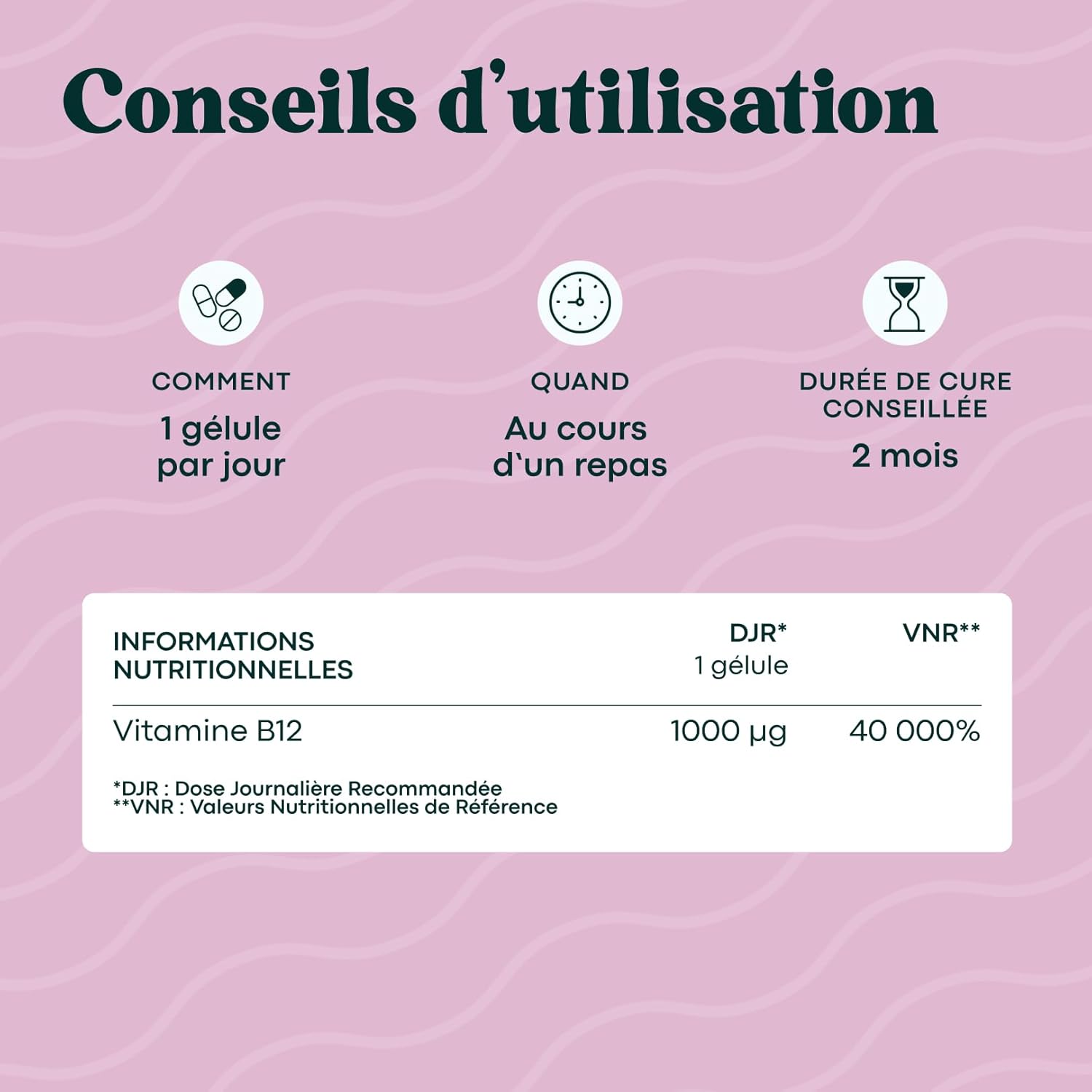 Vitamine B12 1000 µg Vegan, Cure de 2 mois, Réduit la Fatigue & Soutient le Système Nerveux, 60 Gélules Végétales, 100% Méthylcobalamine Pure, Fabriqué en France, Essentials by Novoma
