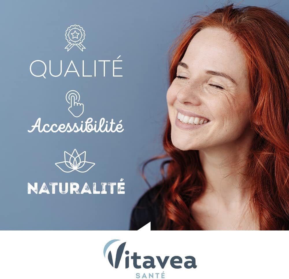 VITAVEA BIEN-ETRE - Magnésium - Vitamines B1. B2. B6. B9. B12 - Réduction de la Fatigue - Détente et Relaxation - 24 Comprimés Effervescents - Fabriqué en France