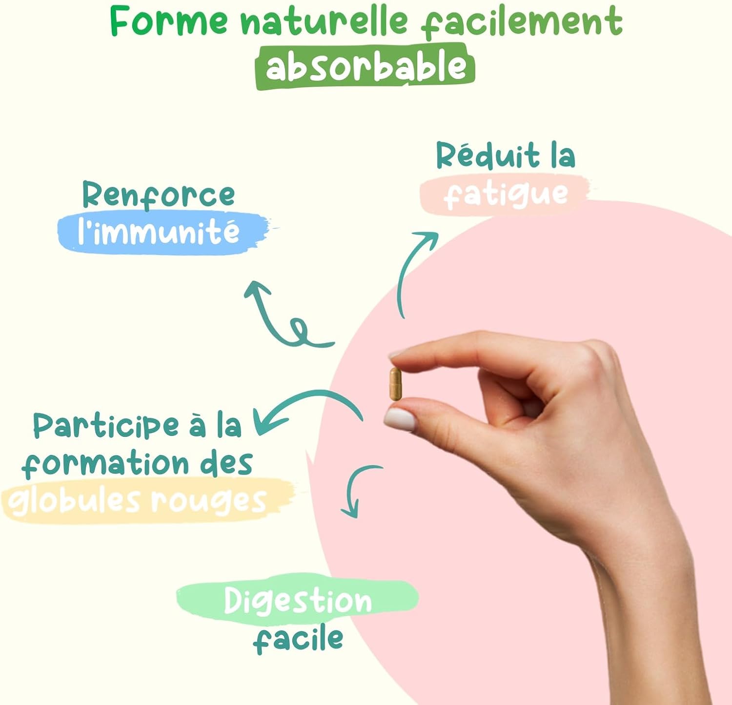 Vitamine B12 Bio | 60 gélules (2 mois) | 100% naturelle et végétale | Premium & Vegan | vitamin B 12 à 25 µg (1000% des AJR) | Extraits de Shiitake et fibre d'acacia bio | B-12 pour Hommes et Femmes