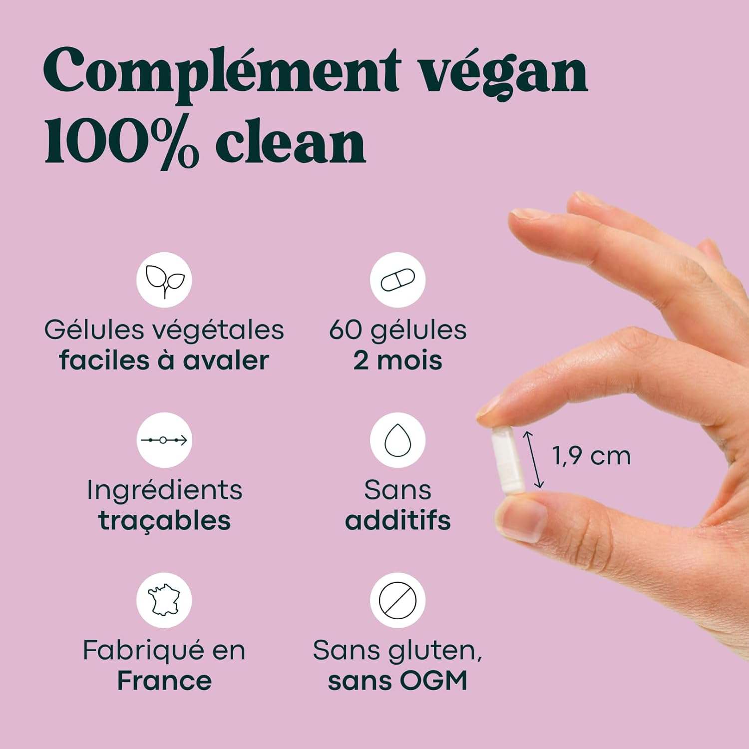 Vitamine B12 1000 µg Vegan, Cure de 2 mois, Réduit la Fatigue & Soutient le Système Nerveux, 60 Gélules Végétales, 100% Méthylcobalamine Pure, Fabriqué en France, Essentials by Novoma