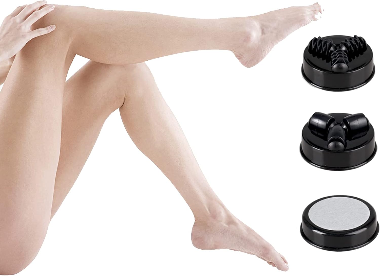 Masseur électrique 7 en 1, Appareil de Massage Anti Cellulite，7 masseurs de tête interchangeables, portables et polyvalents.