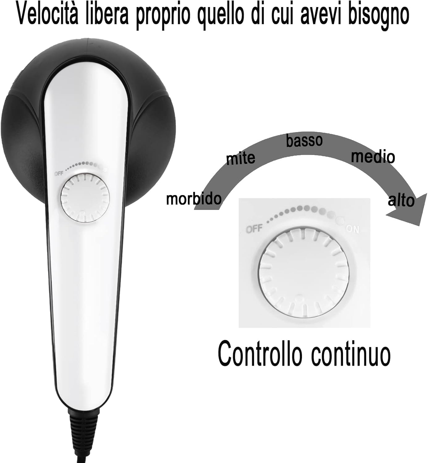 Masseur électrique 7 en 1, Appareil de Massage Anti Cellulite，7 masseurs de tête interchangeables, portables et polyvalents.