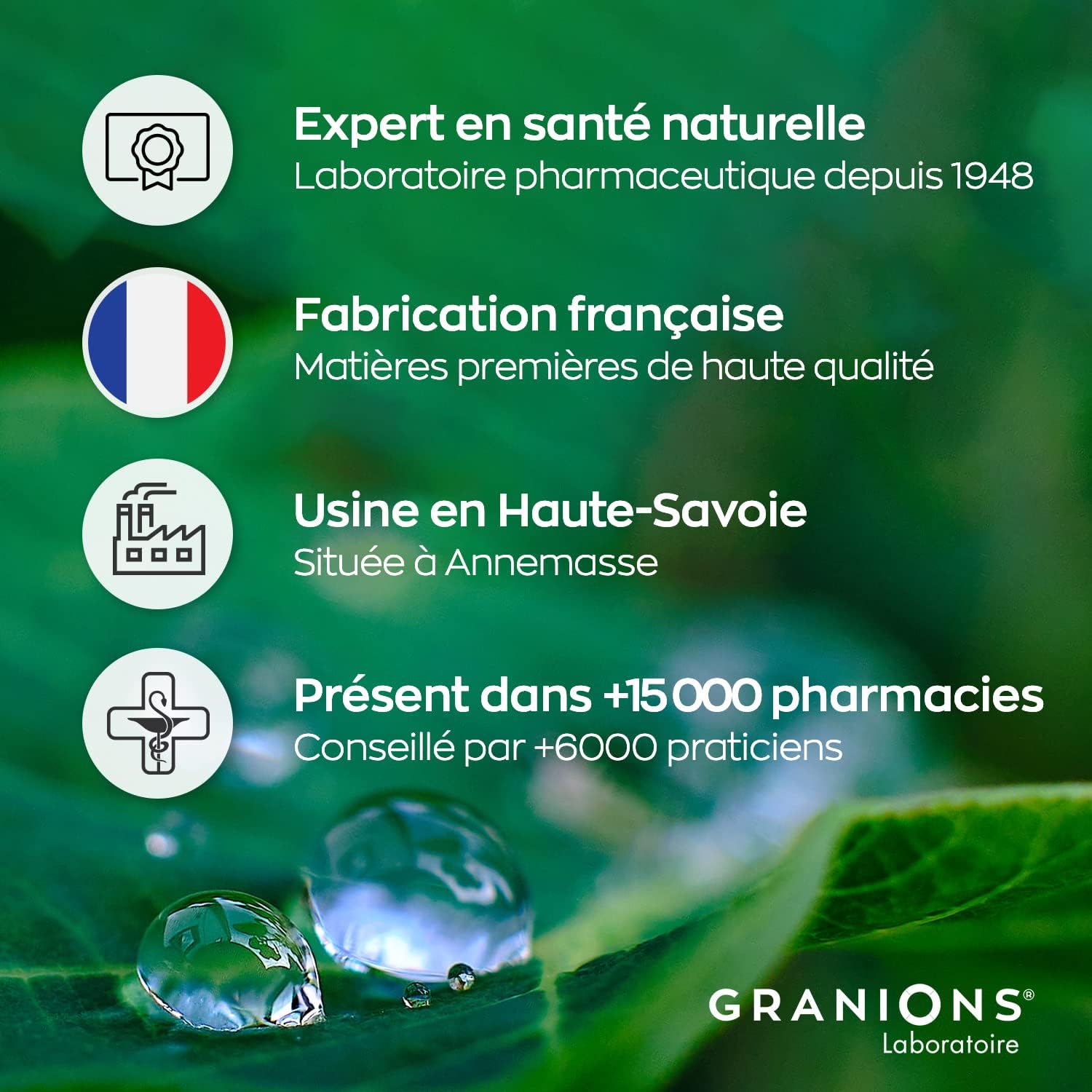 ASHWAGANDHA BIO 1200 MG GRANIONS 30 Jours - Ashwagandha KSM-66 + 5% Withanolides -Ashwagandha Bio Anti Stress Adulte, Sommeil Adulte, Immunité, Vegan - 60 comprimés - Fabriqué en France