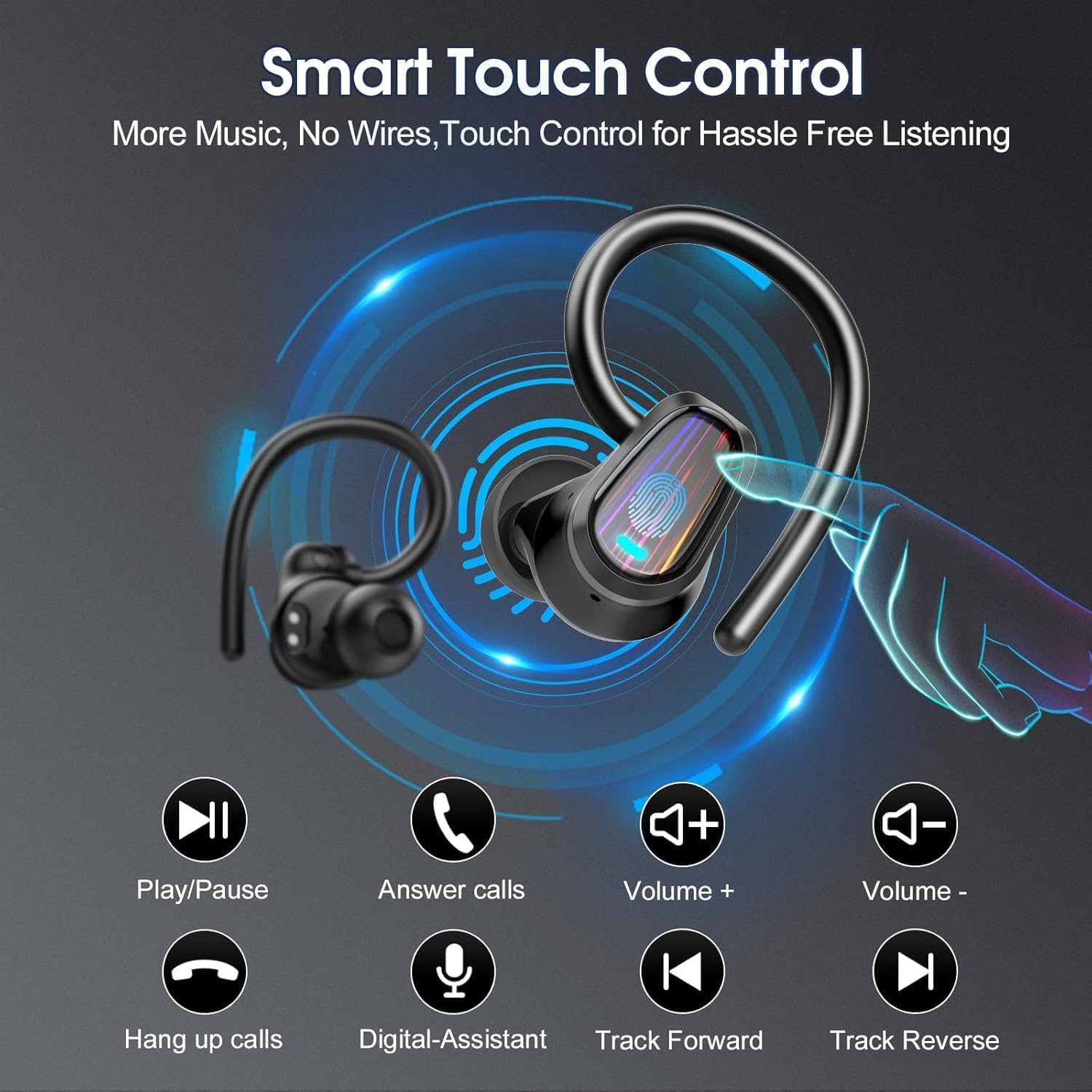 AI Ecouteur Traducteur Instantané, 50H Bluetooth 5.4 Oreillette Traducteur Instantané avec 164 Langues/6 Modes de Traduction, 3 in 1 AI Écouteur Traducteur Vocal Instantané pour Voyage/Affaires/Études