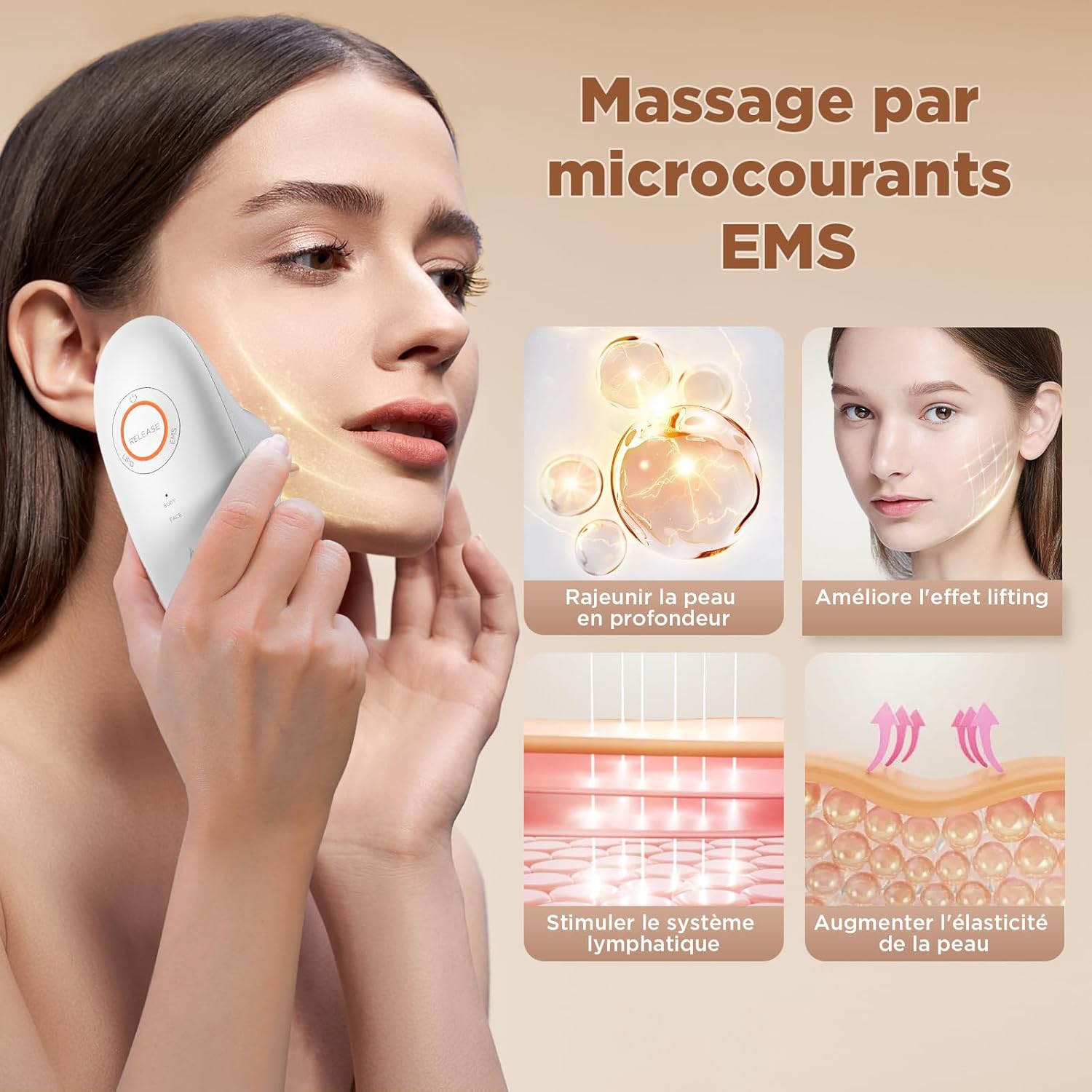 MYCARBON Masseur Anti Cellulite à Ventouse Électrique Palper-rouler Automatique Appareil Massage Infrarouge Minceur Aspiration Liposuccion Raffermissement pour Visage, Ventre, Cuisses, Bras, Jambes