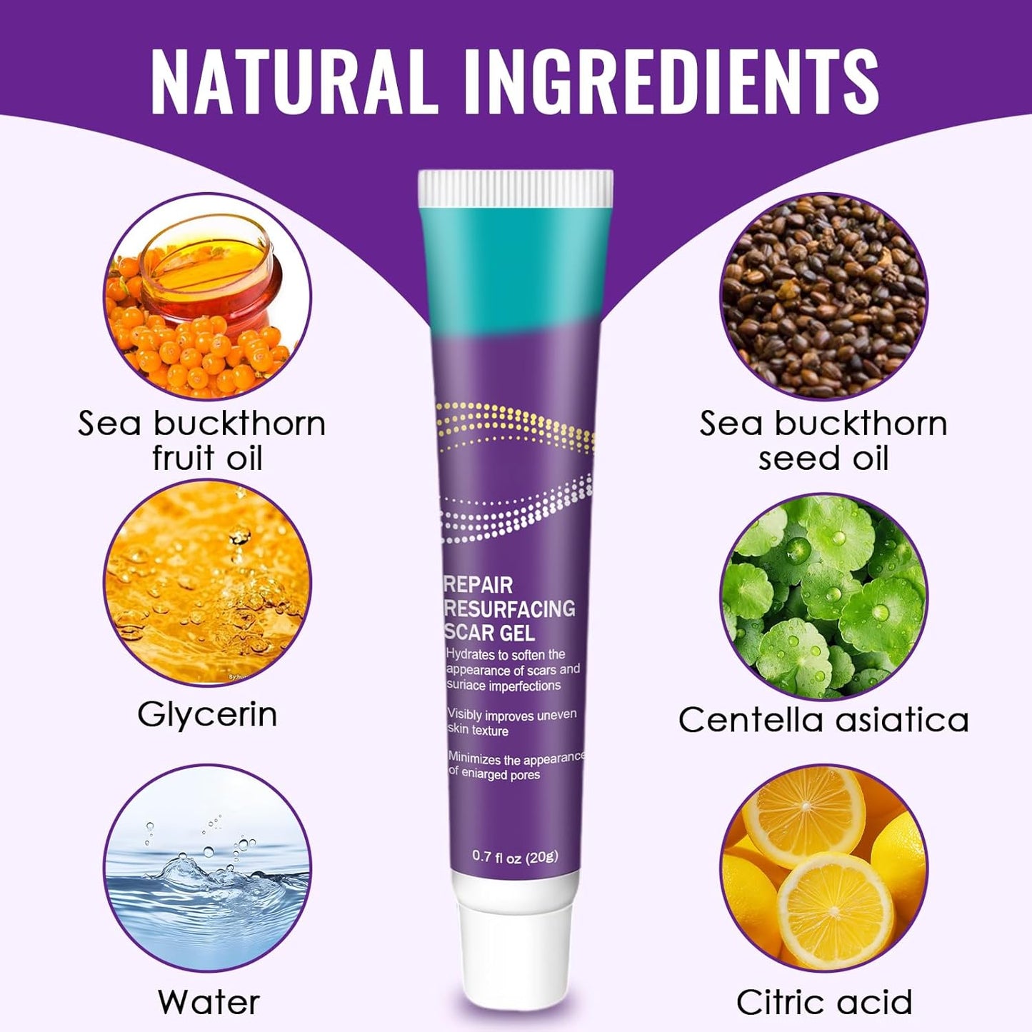 20g Crème Cicatrice, Gel De Cicatrice, Scar gel Réduire et enlever les cicatrices, Pour Cicatrices Anciennes Et Nouvelles, Absorption Rapide, Prendre soin des cicatrice, réparer la peau
