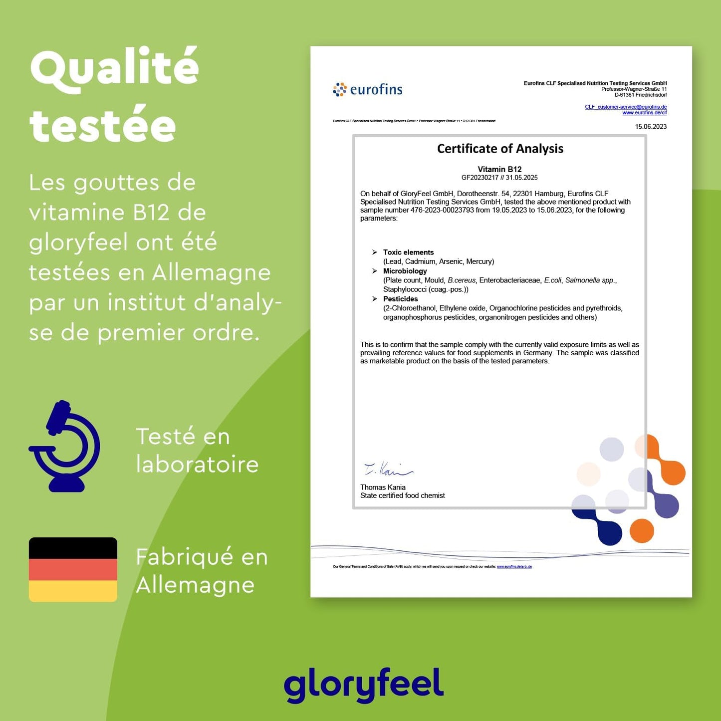 Vitamine B12 en Gouttes 50 ml (1250 Gouttes), Vitamin B12 1000 μg, 50ml, 2 Formes Actives Méthylcobalamine & Adénosylcobalamine, Absorption Efficace, Testé en Laboratoire, 100% Végane et Sans Alcool