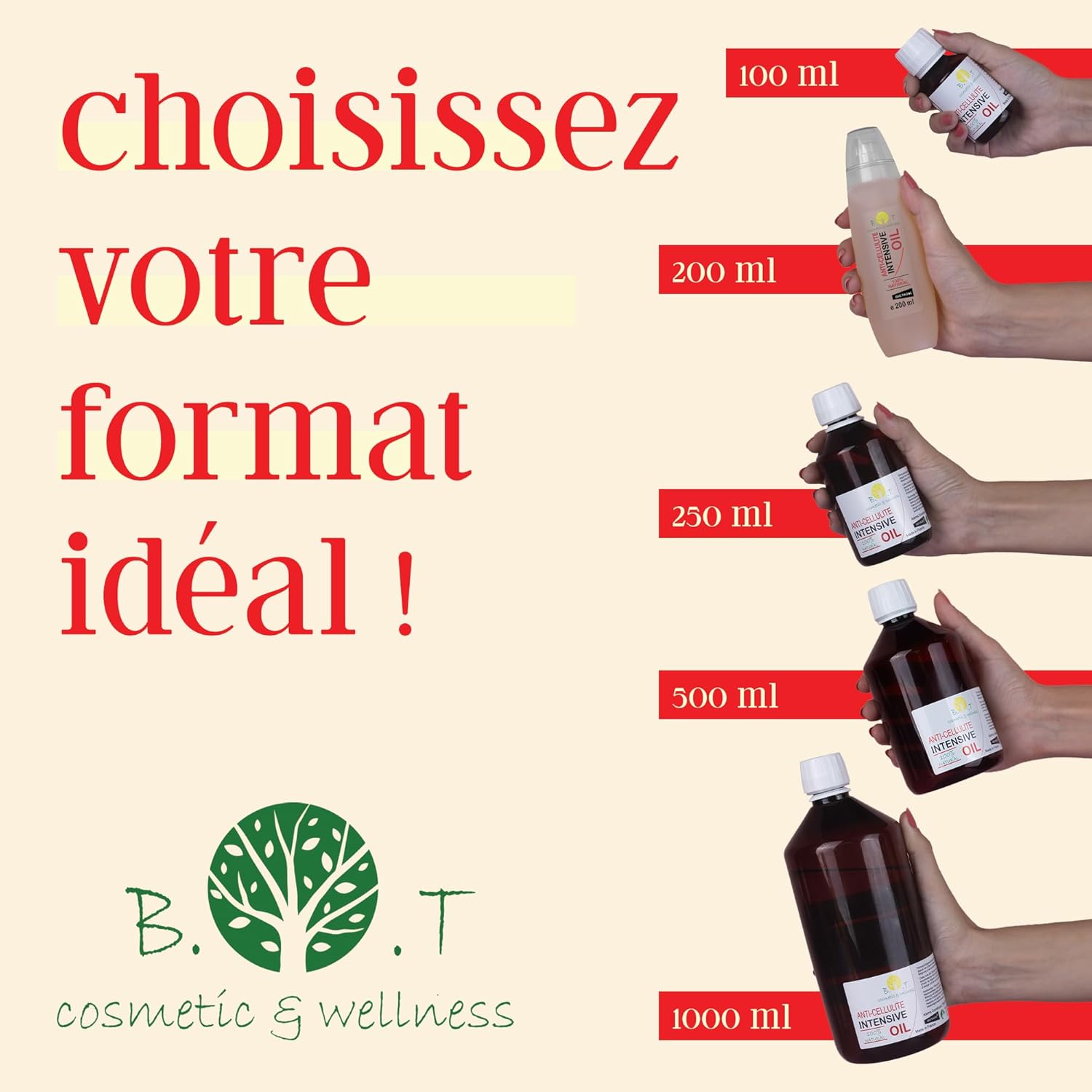 Powerful Anti-Cellulite Oil 500ml | Slimming and Firming | Penetrates 6 Times More Effectively | Stretch Marks Prevention | 100% Natural, Strong Essential Oils