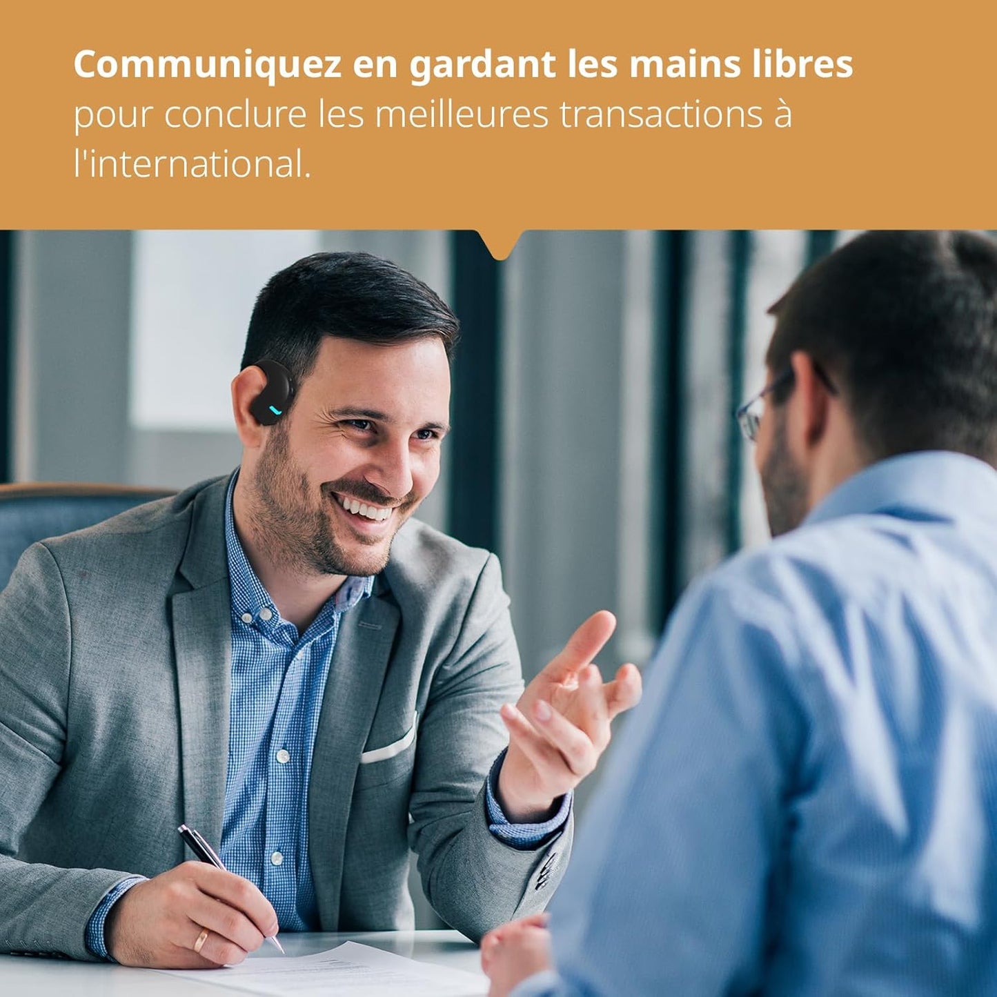 Vasco Translator E1 / écouteur traducteur instantané avec Plus de 50 Langues