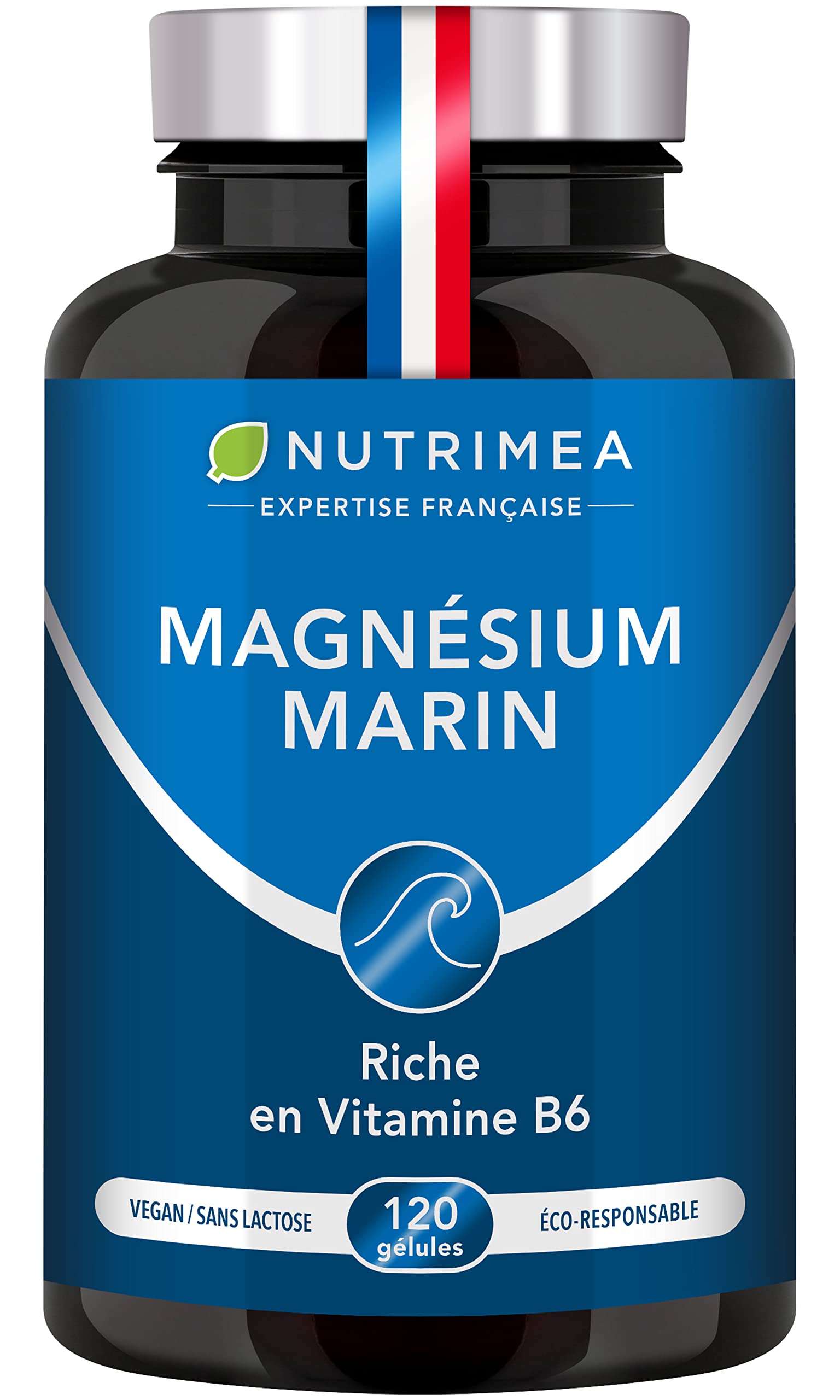 Magnésium Bisglycinate + Vitamine B6 - Sommeil, Stress, Fatigue - Absorption Maximale & Assimilation Facilitée - 90 Gélules Vegan - Nutrimea - Fabriqué en France