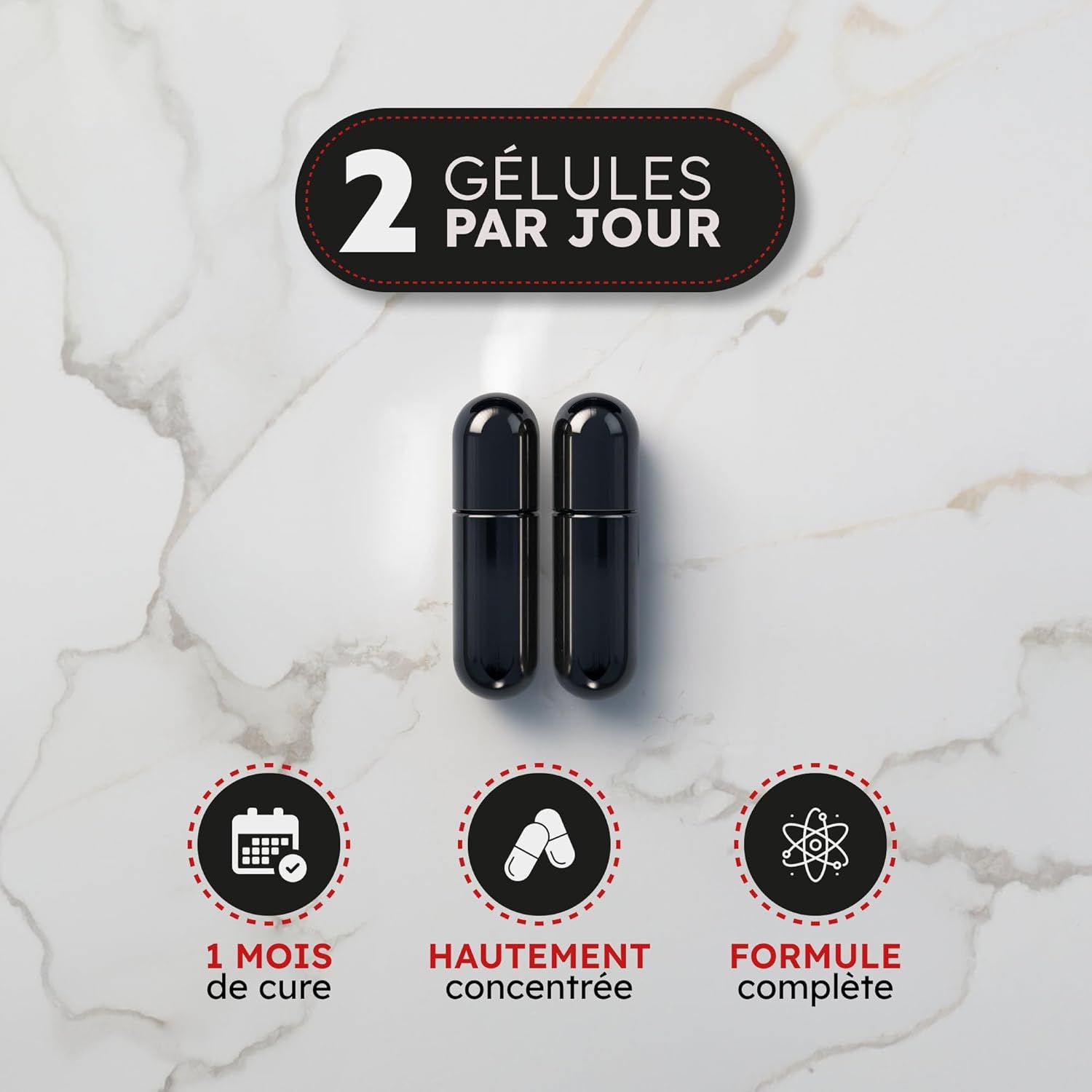 TESTOSTERONE HOMME Concentré pour Performance Masculine | Action COMPLÈTE - 100% Naturel | Tribulus terrestris - Ashwagandha - Fenugrec - Ginseng & Zinc caféiné | Fabriqué en France