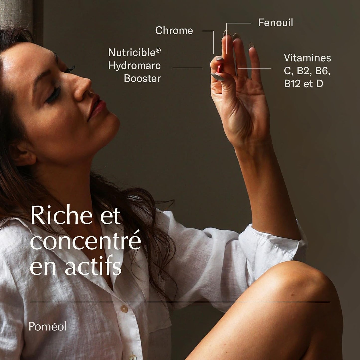 Complément Alimentaire Anti-cellulite | Réduit la peau d'orange, élimine les capitons | Coléus forskohlii, Marc de raisin, Fenouille, Vitamines C, B2, B6, B12 | Liposculpteur | 30 jours | POMÉOL