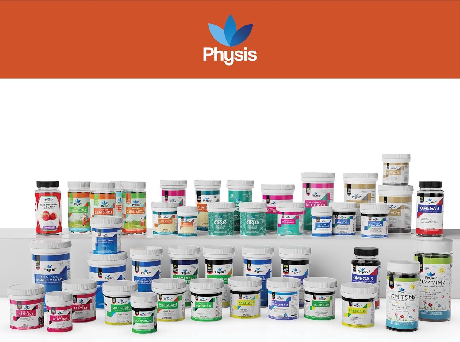 Comprimés Physis Ashwagandha | 60 comprimés | 2000mg haute résistance | Supplément d'extrait de racine Ashwagandha Pure KSM 66 | Soutient le corps et la cognition | Végétalien