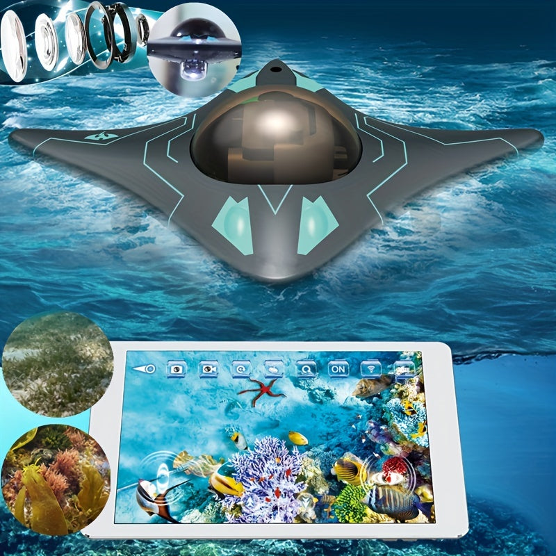 Mini Remote Control Ship Mobile Phone Control, Real-time Transmission Underwater Camera, Remote Control Ship Toy Model
