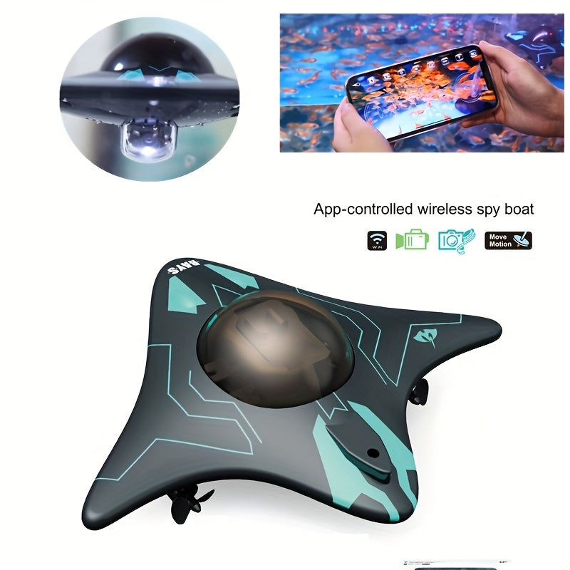 Mini Remote Control Ship Mobile Phone Control, Real-time Transmission Underwater Camera, Remote Control Ship Toy Model