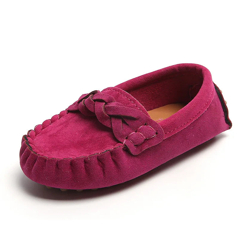 mocassins souples et tendance pour enfants, chaussures plates décontractées