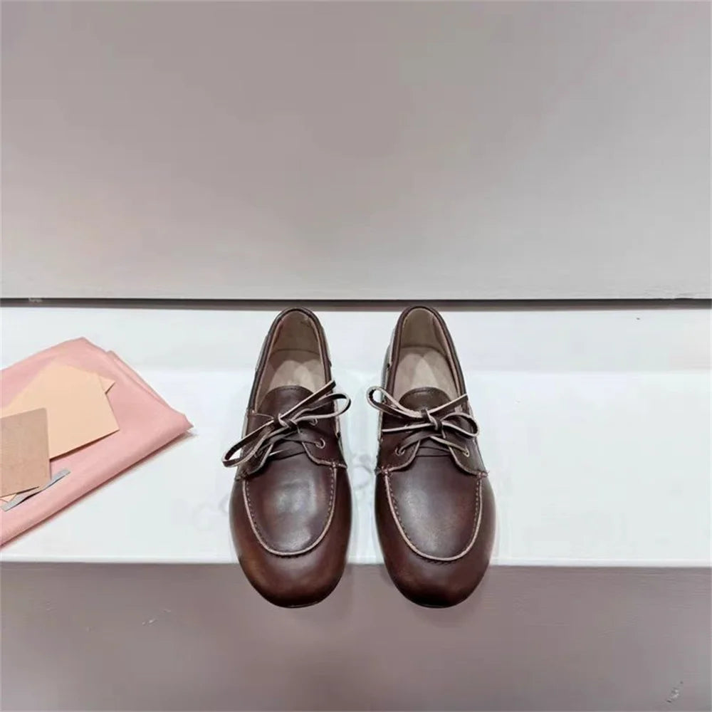 Mocassins en daim vintage pour femmes