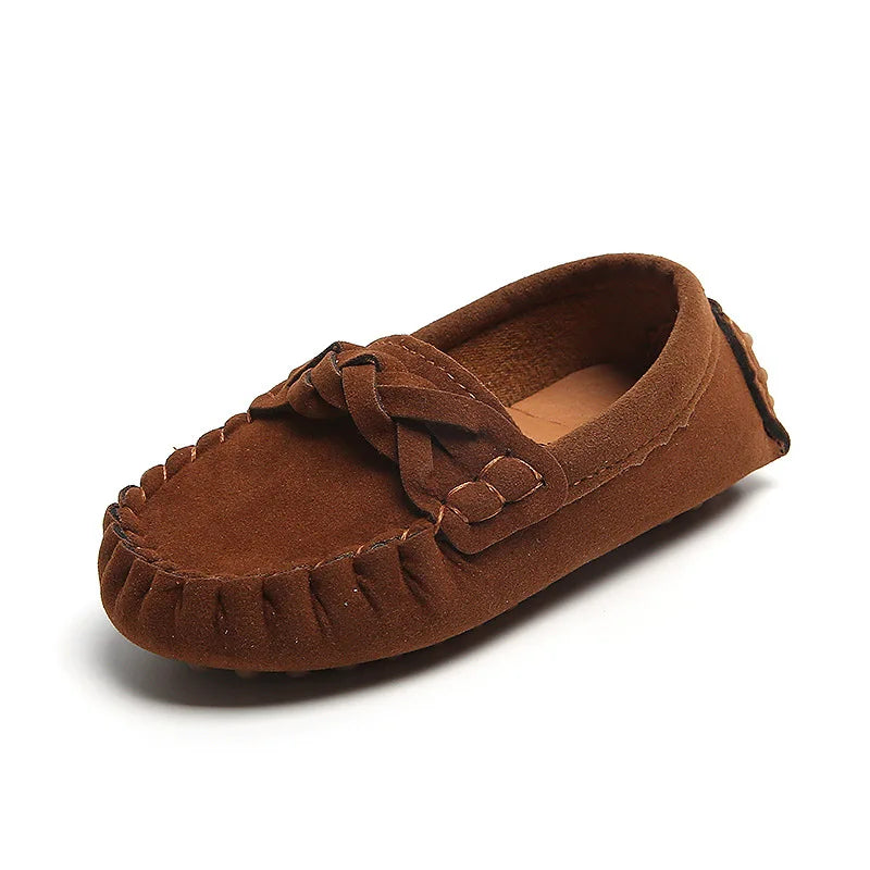 mocassins souples et tendance pour enfants, chaussures plates décontractées