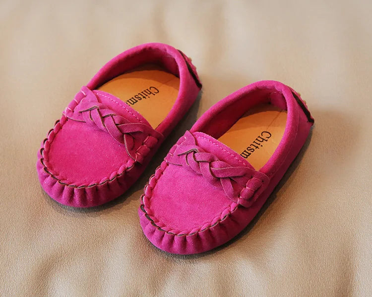 mocassins souples et tendance pour enfants, chaussures plates décontractées