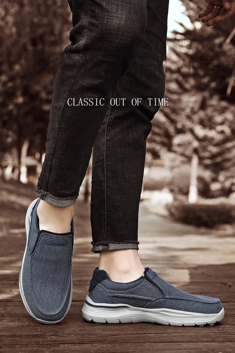 Chaussures décontractées en toile respirantes pour hommes