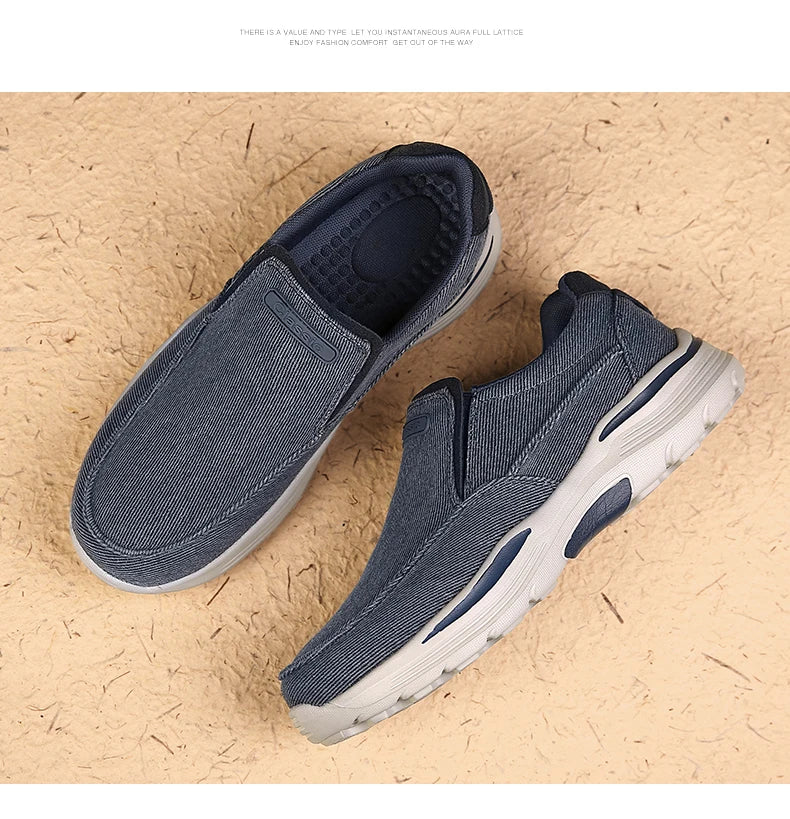 Chaussures décontractées en toile respirantes pour hommes