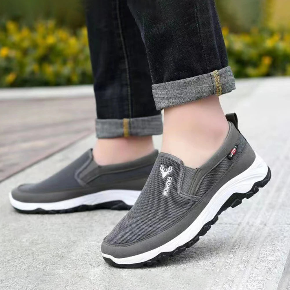 Chaussures décontractées en toile pour hommes, légères, respirantes..